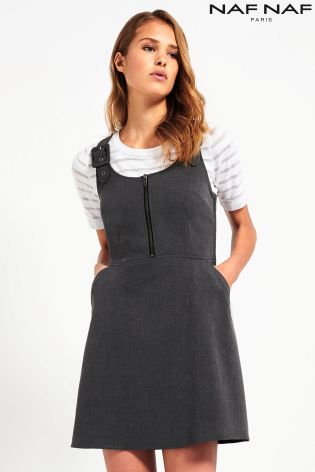 Naf Naf Sleeveless Pinafore Dress